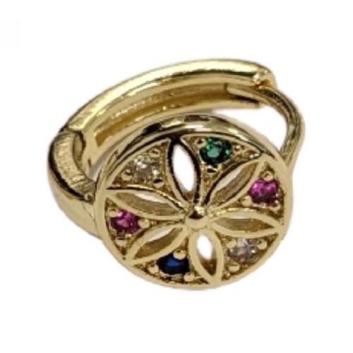 Kostibas 3012-94205, Σκουλαρίκια, Μεταλλικά, Λουλούδι, Χρυσό 