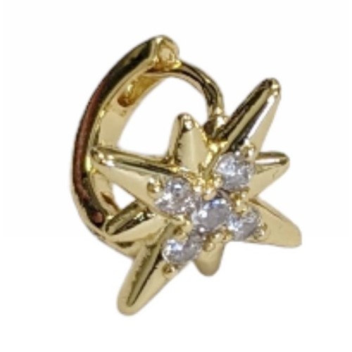 Kostibas 3012-94206, Σκουλαρίκια, Μεταλλικά, Αστέρι, Χρυσό 