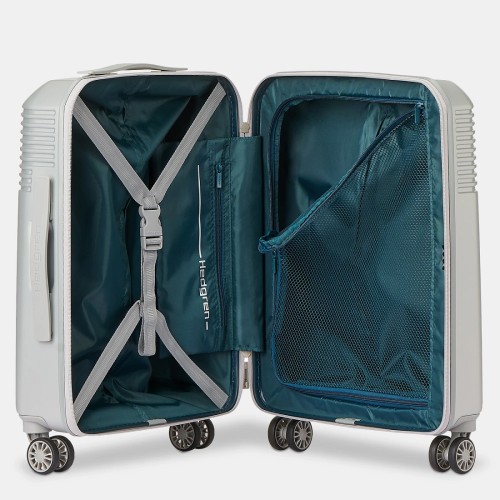 Hedgren HLNO01XS-250 Stripe, Σκληρή, Μικρή/Καμπίνας, Ασημί