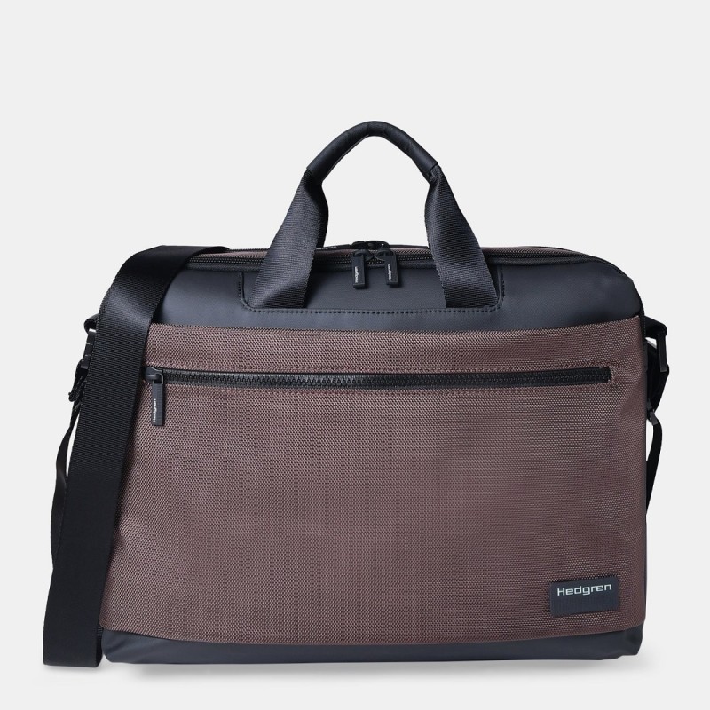 Hedgren HNXT06-343, Χαρτοφύλακας/Σακίδιο 15,6 inch, Ύφασμα, Καφέ