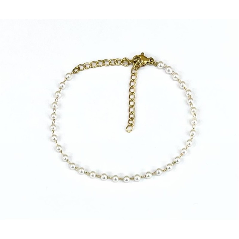 Kostibas 1513-714X3, Βραχιόλι, Ατσάλι, Με πέρλα, Χρυσό