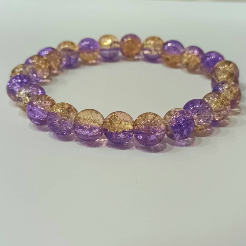 Kostibas 1523-15116, Βραχιόλι, Κρύσταλλο, Μωβ/Μπεζ