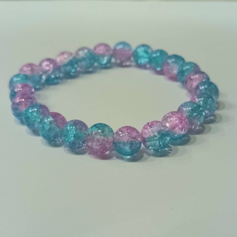 Kostibas 1523-15123, Βραχιόλι, Κρύσταλλο, Γαλάζιο/Ροζ