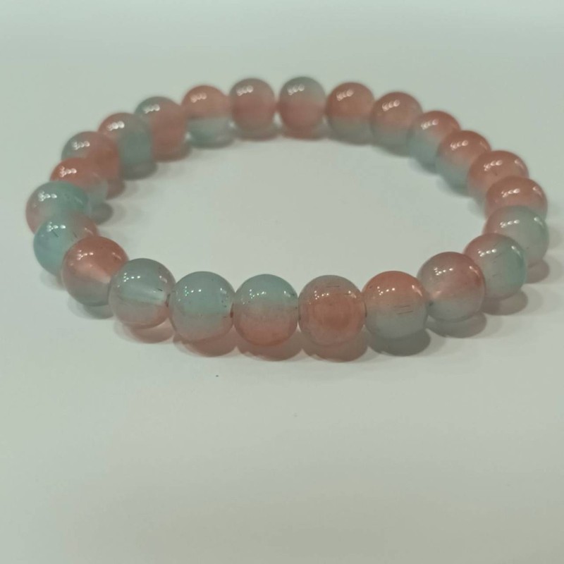 Kostibas 1523-15141, Βραχιόλι, Κρύσταλλο, Πετρόλ/Πορτοκαλί ανοιχτό