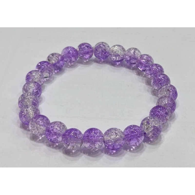 Kostibas 1523-15145, Βραχιόλι, Κρύσταλλο, Μωβ/Λευκό