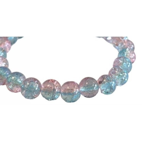 Kostibas 1523-15152, Βραχιόλι, Κρύσταλλο, Θαλασσί/Ροζ