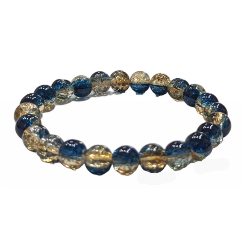 Kostibas 1523-15155, Βραχιόλι, Κρύσταλλο, Μπλε/Κίτρινο σκούρο