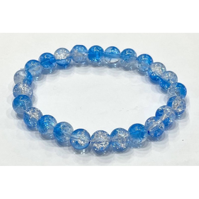 Kostibas 1523-15156, Βραχιόλι, Κρύσταλλο, Γαλάζιο/Λευκό