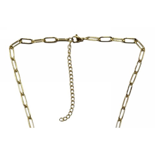 Kostibas 1013-885XL, Κολιέ, Ατσάλι, Αλυσίδα, Χρυσό