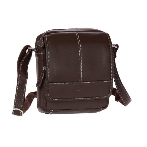 Lavor 1-31, Τσαντάκι ανδρικό, Δερμάτινο, Καφέ