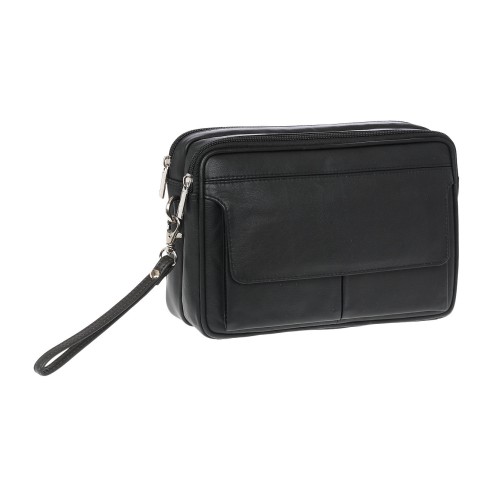 Lavor 1-40, Τσαντάκι Χειρός, Δέρμα, Μαύρο