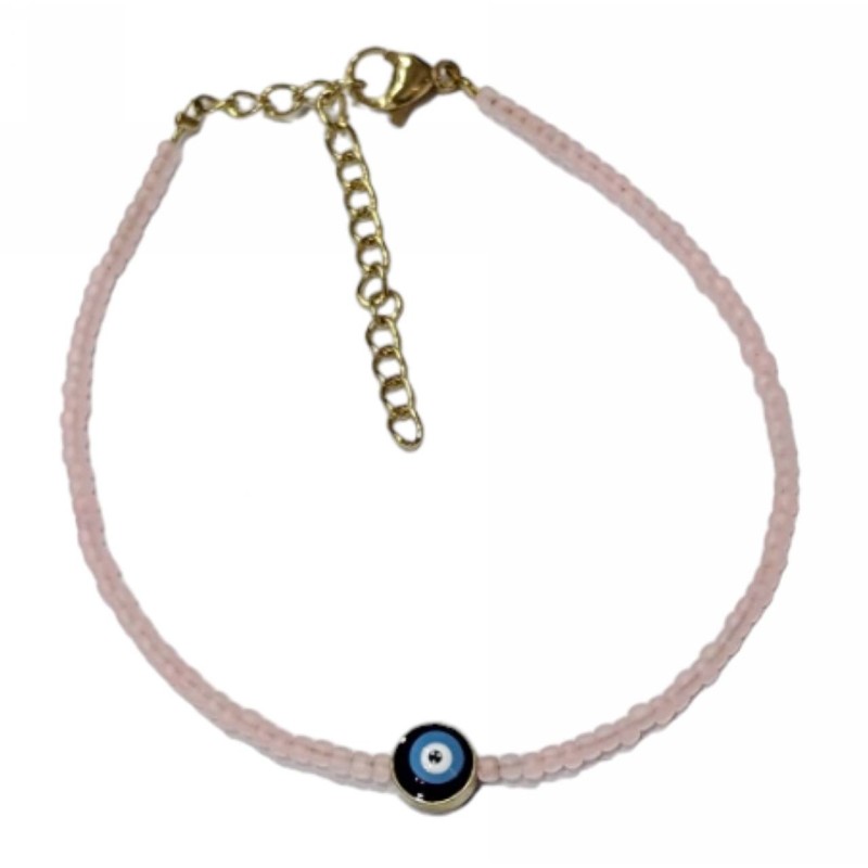 Kostibas 1513-783R2, Βραχιόλι, Ατσάλι, Ροζ διάφανο