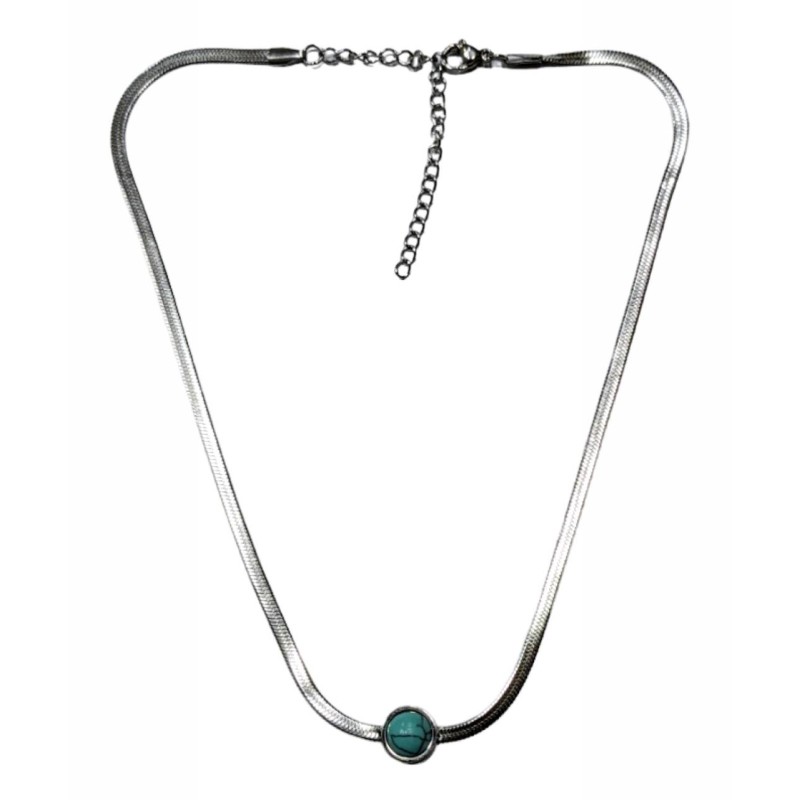 Kostibas 1013-877AD, Κολιέ, Ατσάλι, Snake, Ασημί