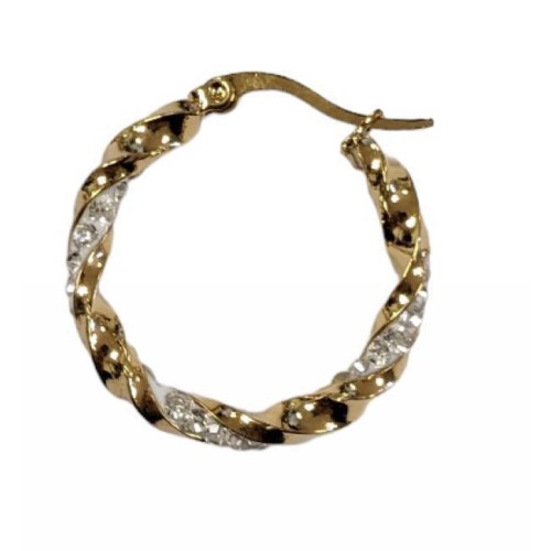 Kostibas 3113-639XE, Σκουλαρίκια κρίκοι, Ατσάλι, Χρυσό