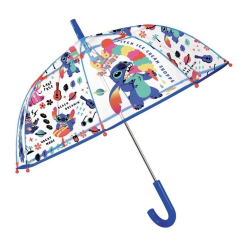 Rain A-75425, Ομπρέλα αυτόματη, Lillo & Stitch, Μπλε