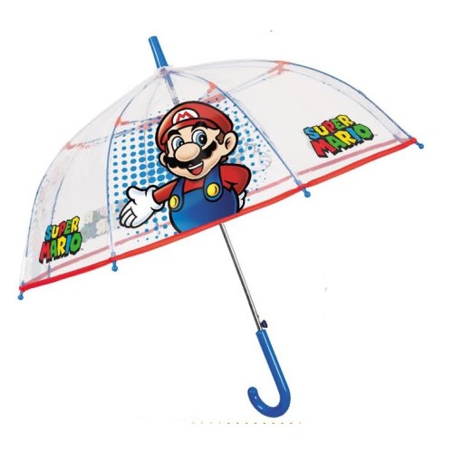 Rain A-75064, Ομπρέλα αυτόματη, Super Mario, Μπλε