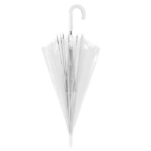 Rain A-12063, Ομπρέλα Αυτόματη Μπαστούνι, Διάφανη