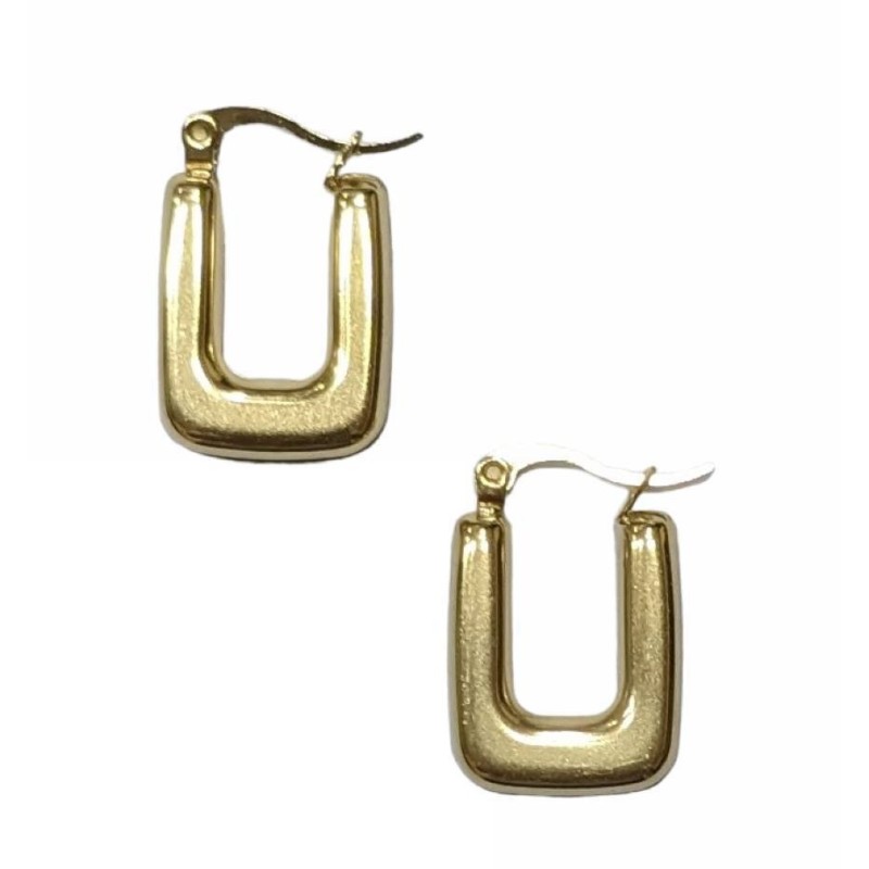 Kostibas 3113-872XE, Σκουλαρίκια κρίκοι, Ατσάλι, Χρυσό