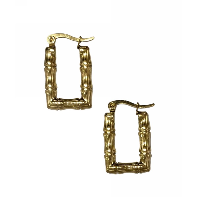 Kostibas 3113-848X, Σκουλαρίκια κρίκοι, Ατσάλι, Χρυσό