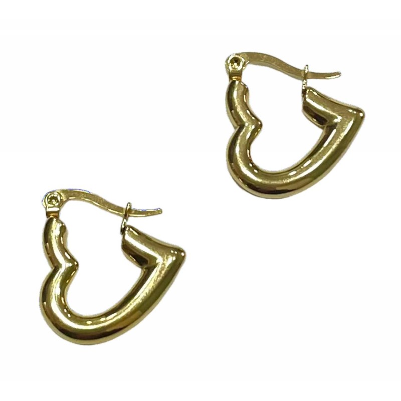 Kostibas 3113-663DX, Σκουλαρίκια κρίκοι, Ατσάλι, Χρυσό