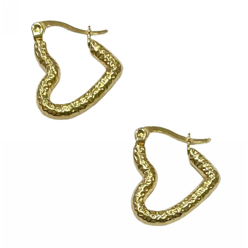 Kostibas 3113-656DX, Σκουλαρίκια κρίκοι, Ατσάλι, Χρυσό