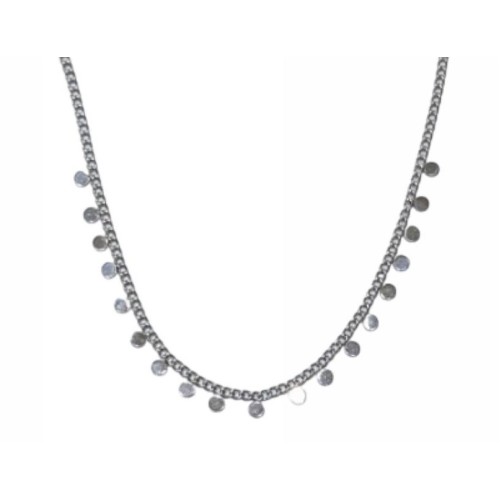 Kostibas 1013-787A, Κολιέ, Ατσάλι, Αλυσίδα, Ασημί
