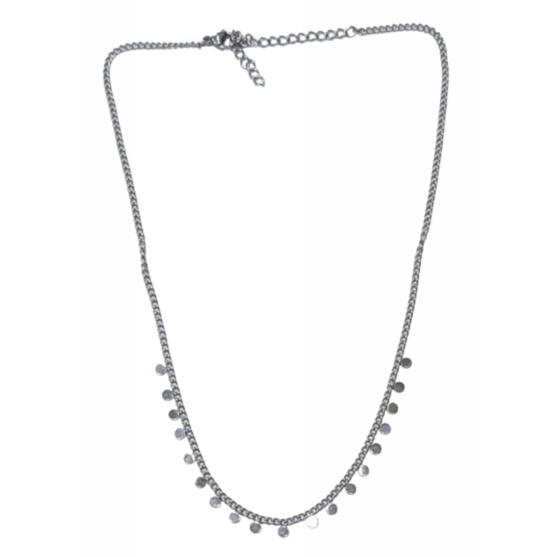 Kostibas 1013-787A, Κολιέ, Ατσάλι, Αλυσίδα, Ασημί