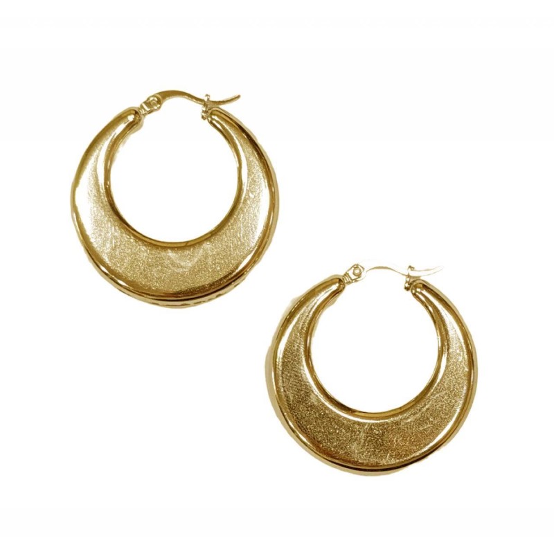 Kostibas 3113-868XG, Σκουλαρίκια κρίκοι, Ατσάλι, Χρυσό