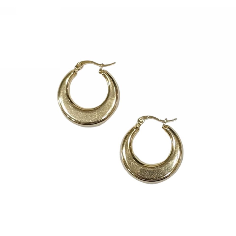 Kostibas 3113-868XE, Σκουλαρίκια κρίκοι, Ατσάλι, Χρυσό