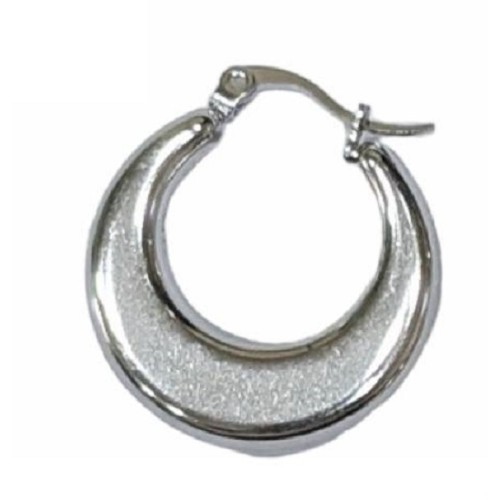 Kostibas 3113-868AE, Σκουλαρίκια κρίκοι, Ατσάλι, Ασημί