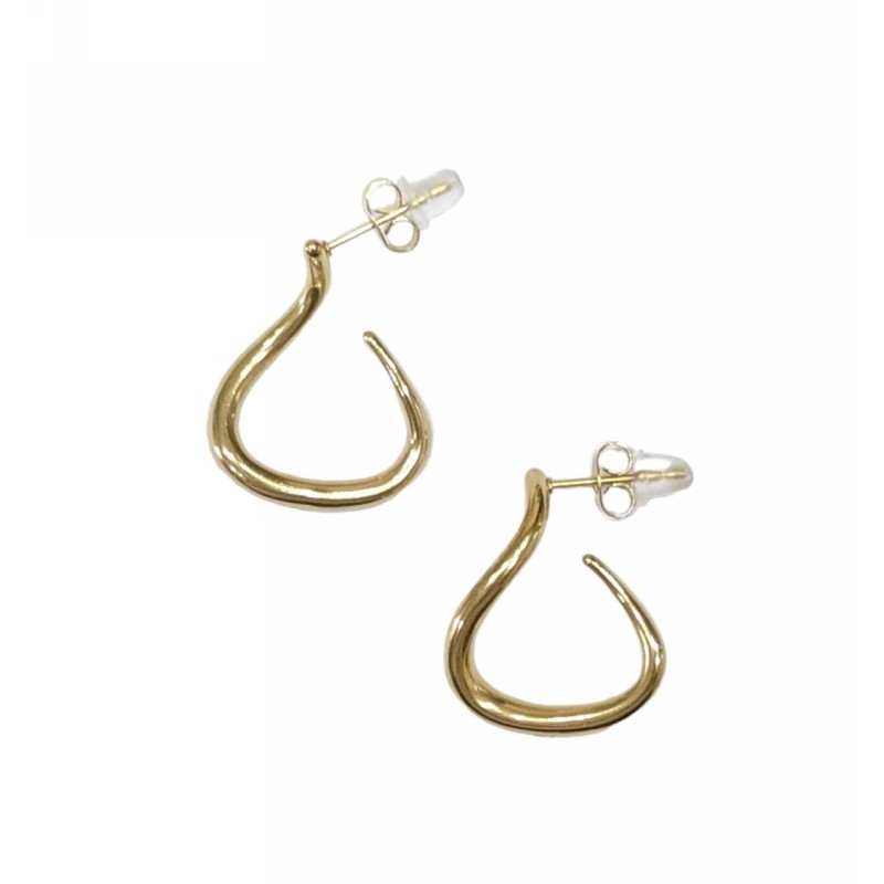 Kostibas 3113-867XE, Σκουλαρίκια κρίκοι, Ατσάλι, Χρυσό