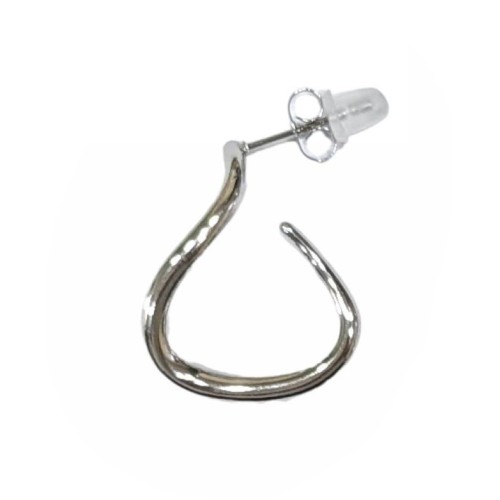 Kostibas 3113-867AE, Σκουλαρίκια κρίκοι, Ατσάλι, Ασημί