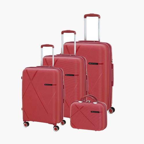 Bartuggi 724-806S, Set 76, 66, 56, 36cm, Σκληρό, Μπορντώ