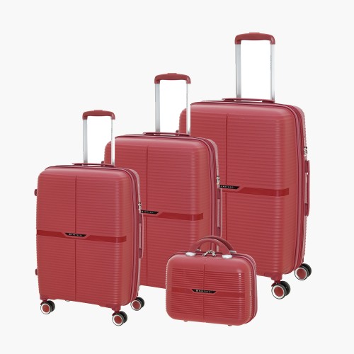 Bartuggi 724-805S, Set 76, 66, 56, 36cm, Σκληρό, Μπορντώ