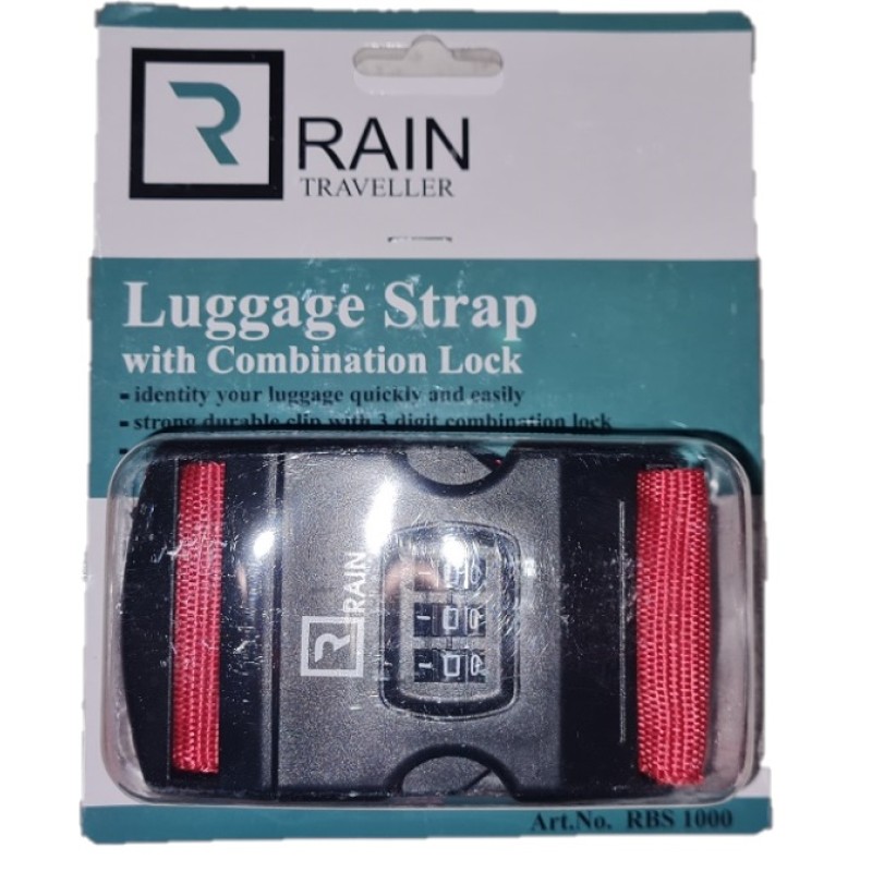 Rain RBS1000 Ιμάντας Πρόσδεσης, Με συνδυασμό, Κόκκινο