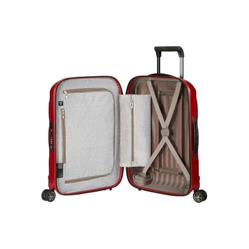 Samsonite 134679-1198 C-Lite Spinner Exp, Σκληρή, Μικρή/Καμπίνας, ATAN, Κόκκινο
