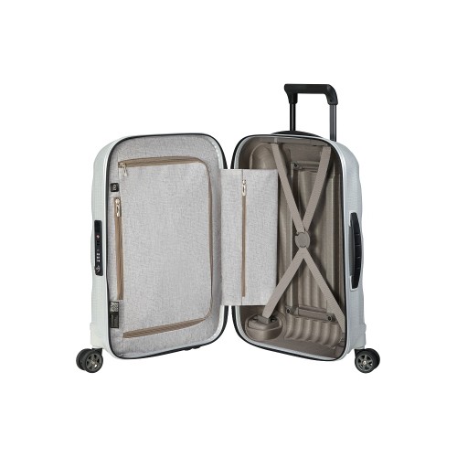 Samsonite 134679-1627 C-Lite Spinner Exp, Σκληρή, Μικρή/Καμπίνας, ATAN, Λευκό