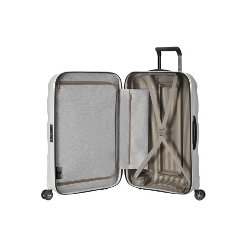 Samsonite 122861-1627 C-Lite Spinner, Σκληρή, Μεγάλη 75cm, Λευκό