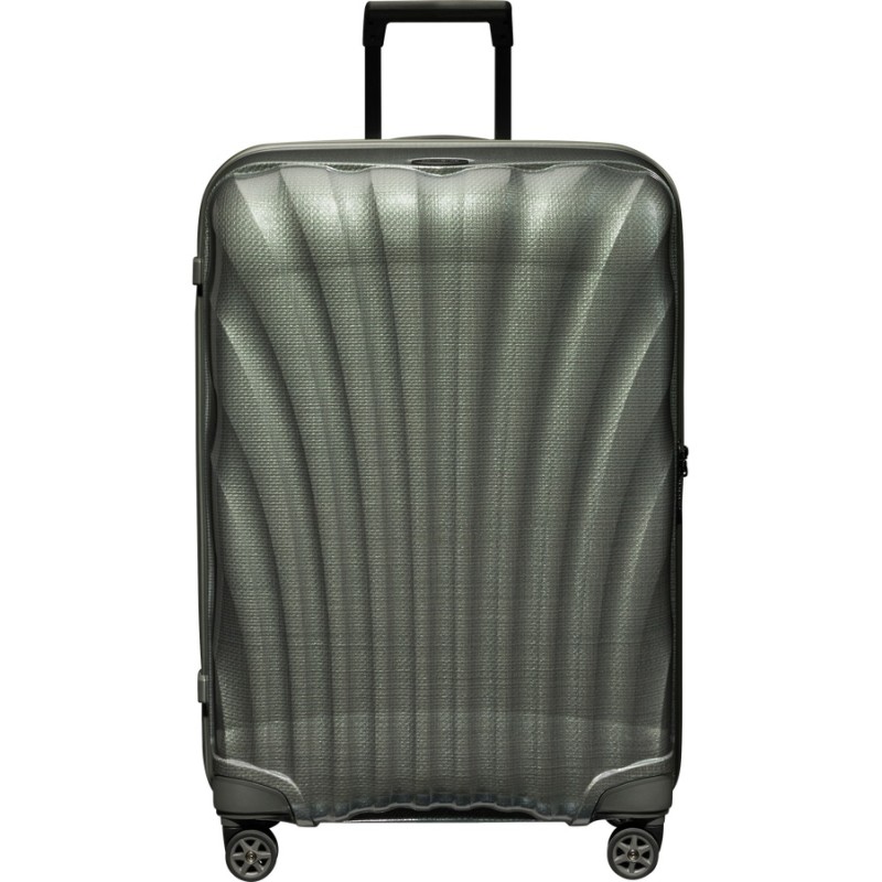 Samsonite 122861-1542 C-Lite Spinner, Σκληρή, Μεγάλη 75cm, Πράσινο μεταλλικό