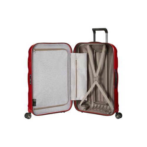 Samsonite 122862-1198 C-Lite Spinner, Σκληρή, Πολύ Μεγάλη XXL, ΑΤΑΝ, Κόκκινο
