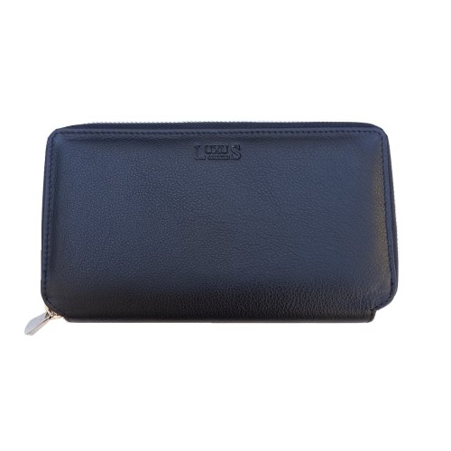 Luxus LX 7011, Δερμάτινο, Ιδανικό και για Smartphone, Μαύρο