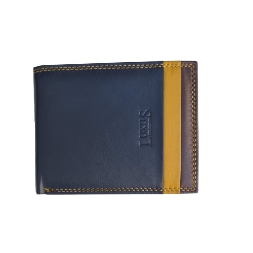 Luxus LX 5650, Δερμάτινο, Τρίχρωμο, Μπλε