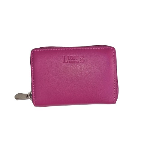 Luxus LX 7004, Καρτοθήκη, Δέρμα, Ροζ