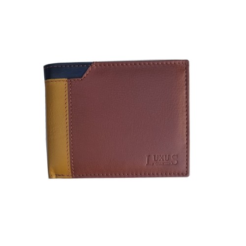 Luxus LX 5221, Δερμάτινο, Τρίχρωμο, Καφέ