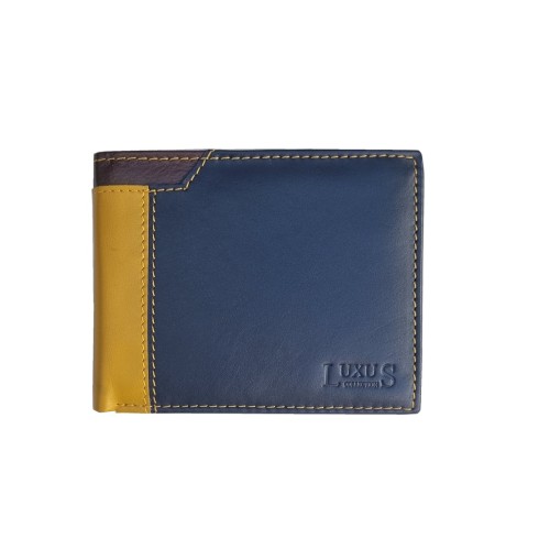 Luxus LX 5221, Δερμάτινο, Τρίχρωμο, Μπλε