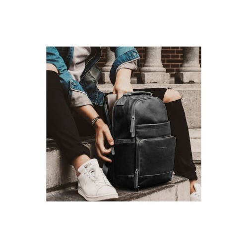 Chesterfield C58.018400 Austin, Σακίδιο Πλάτης, Δέρμα, Μαύρο