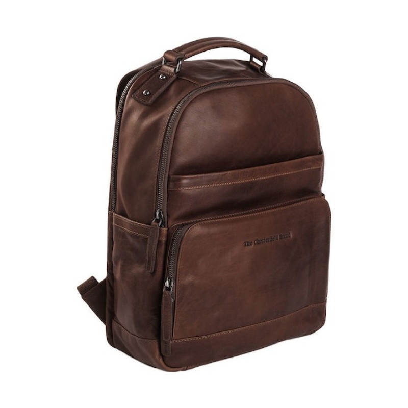 Chesterfield C58.018401 Austin, Σακίδιο Πλάτης, Δέρμα, Καφέ