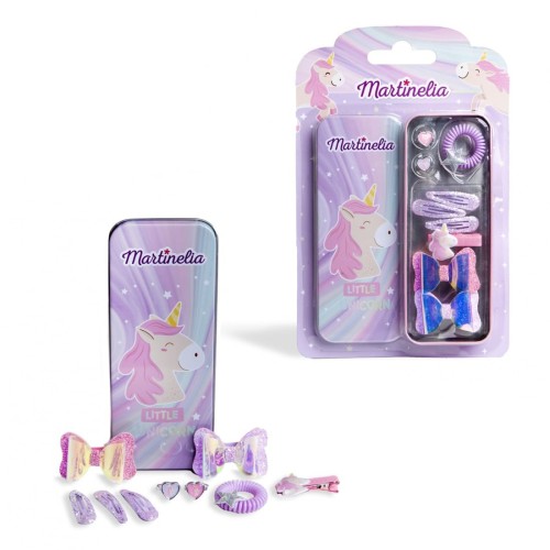 Martinelia 80085C Q, Unicorn Accessories Tin Box, Σετ Μαλλιών