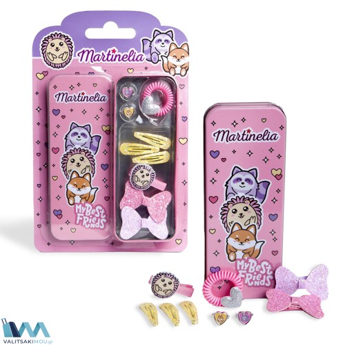 Martinelia 80086C Q, My Best Friends Tin Box, Σετ Μαλλιών Παιδικό