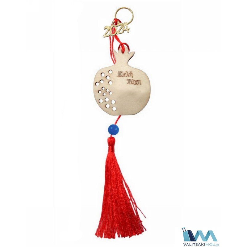 Kostibas 6718-108, Γούρι Χριστουγεννιάτικο, Ξύλο, 12Τμχ